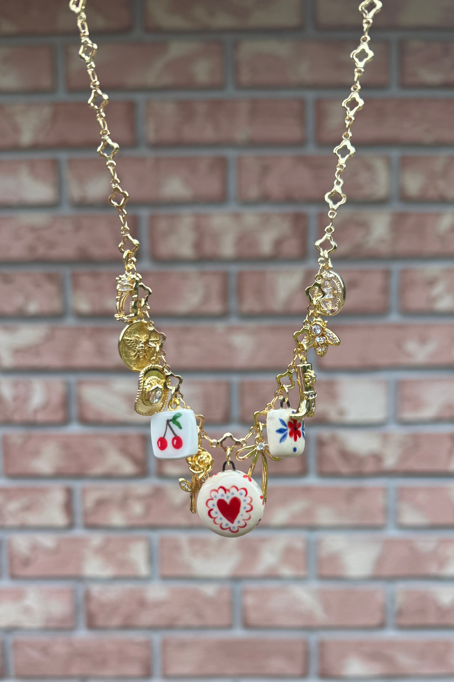 Ceramic Charm Necklace