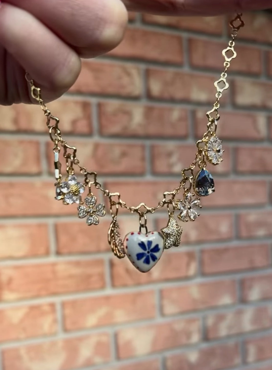 Ceramic Charm Necklace